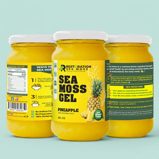Pineapple Sea Moss Gel- Jamaican Wildcrafted Irish Moss