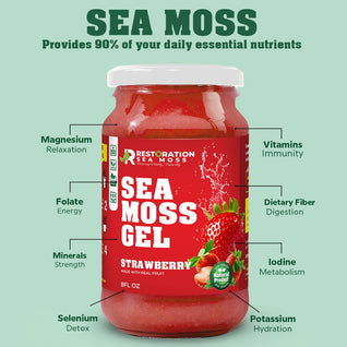 Strawberry Sea Moss Gel - wildcrafted