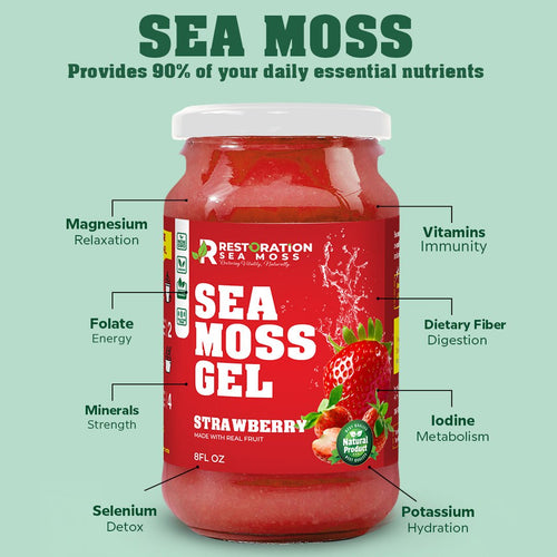 Strawberry & Blueberry Sea Moss Gels Pack