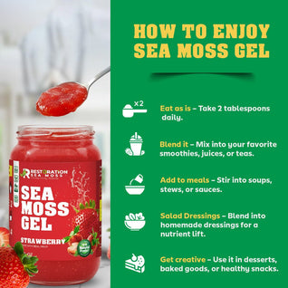 Strawberry Sea Moss Gel - wildcrafted