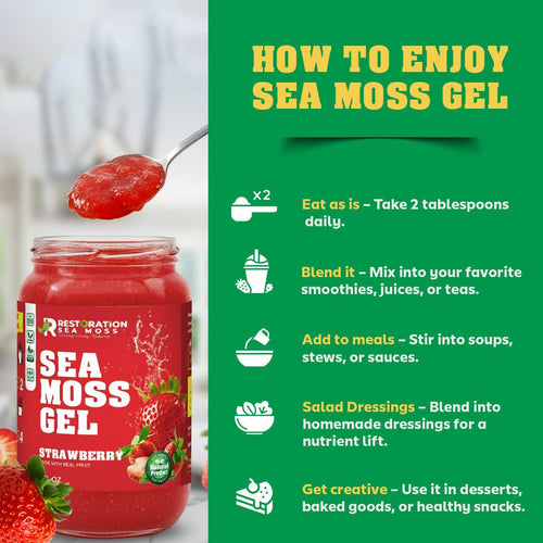 Golden Spice & Fruit Sea Moss Gel Pack