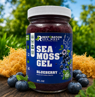 Blueberry Jamaican Wildcrafted Sea Moss Gel