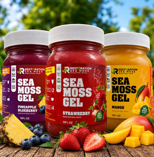 Hair Growth & Skin Glow Sea Moss Gel Support Bundle