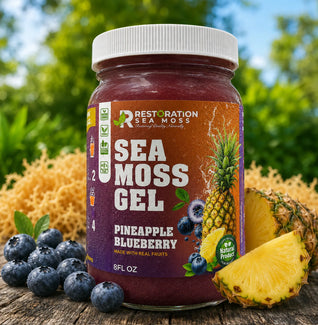 Pineapple Blueberry Jamaican Wildcrafted Sea Moss Gel