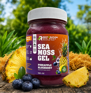 Pineapple Blueberry Jamaican Wildcrafted Sea Moss Gel
