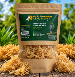 Dried Jamaican Sea Moss 4oz (wildcrafted)