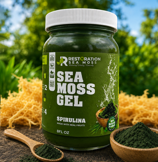 Spirulina Jamaican Wildcrafted Sea Moss Gel