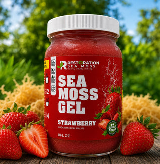 Strawberry Jamaican Wildcrafted Sea Moss Gel