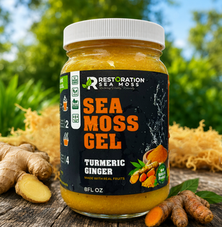 Turmeric Ginger Jamaican Wildcrafted Sea Moss Gel