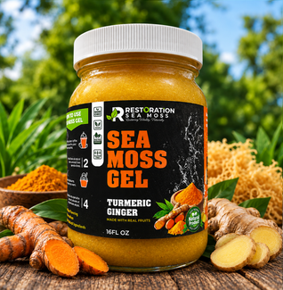Turmeric Ginger Jamaican Wildcrafted Sea Moss Gel