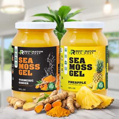 Bloat Relief & Digestion Support Sea Moss Gel Bundle - Restoration Sea Moss
