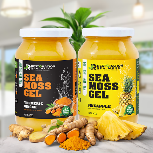Bloat Relief & Digestion Support Sea Moss Gel Bundle - Restoration Sea Moss