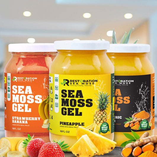 Golden Spice & Fruit Sea Moss Gel Pack - Restoration Sea Moss