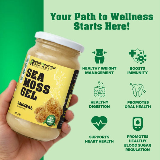 Original Sea Moss Gel - Wildcrafted sea moss - Restoration Sea Moss