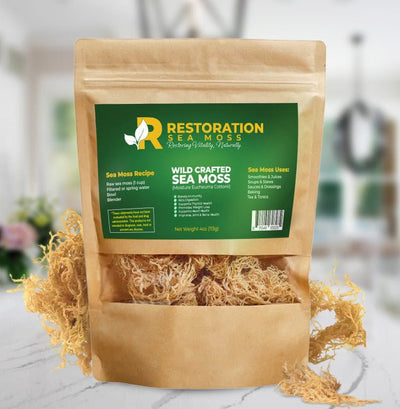 Raw Jamaican Sea Moss 4oz - Restoration Sea Moss