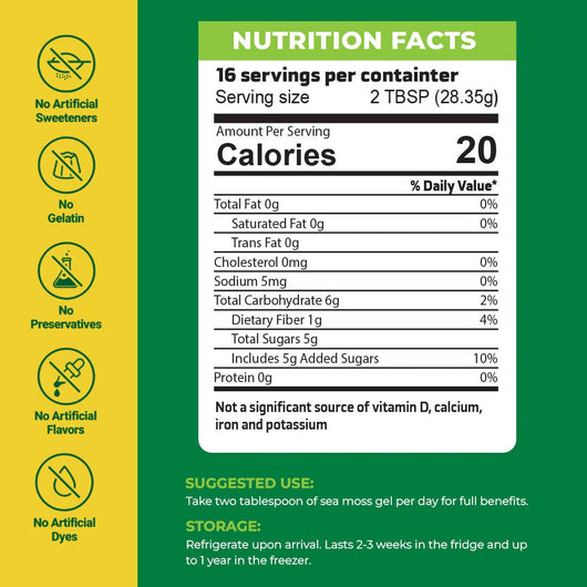 Strawberry Banana Sea Moss Gel - Restoration Sea Moss