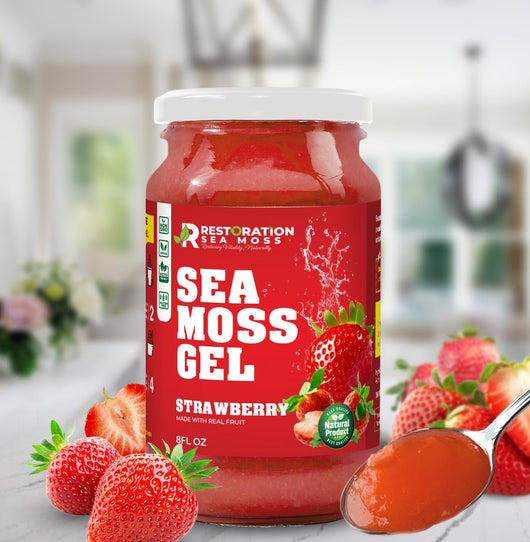 Strawberry Sea Moss Gel - Restoration Sea Moss