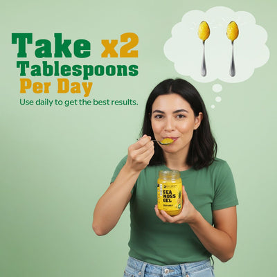 Turmeric Ginger Sea Moss Gel - Jamaican wildcrafted - Restoration Sea Moss